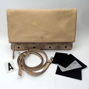 MCM Corina Leather & Visetos Canvas crossbody bag